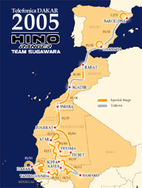 dakar map