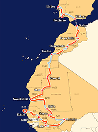 dakar map