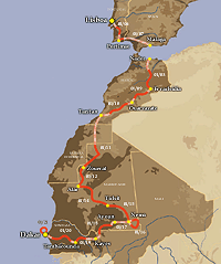 dakar map