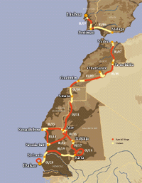 dakar map